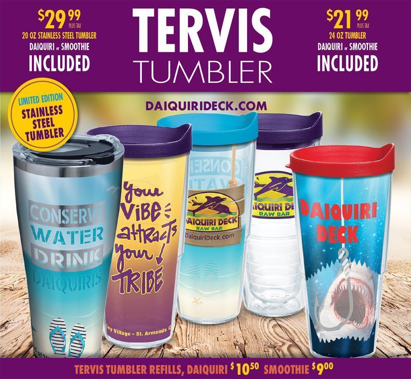 Tervis Tumblers are available